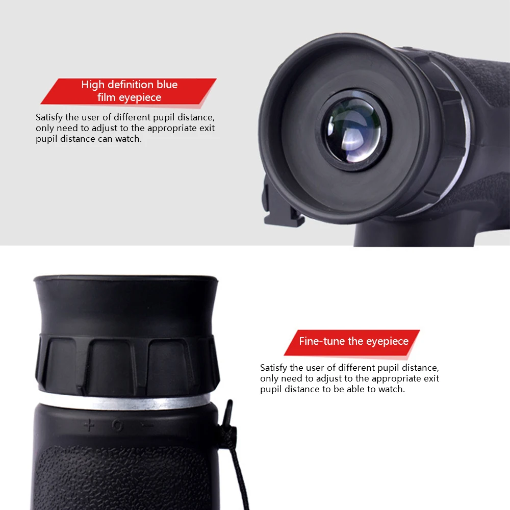 

10x50 Monoculars High Definition Monocular Telescope Waterproof Mini Portable Scope For Camping Travel Hunting