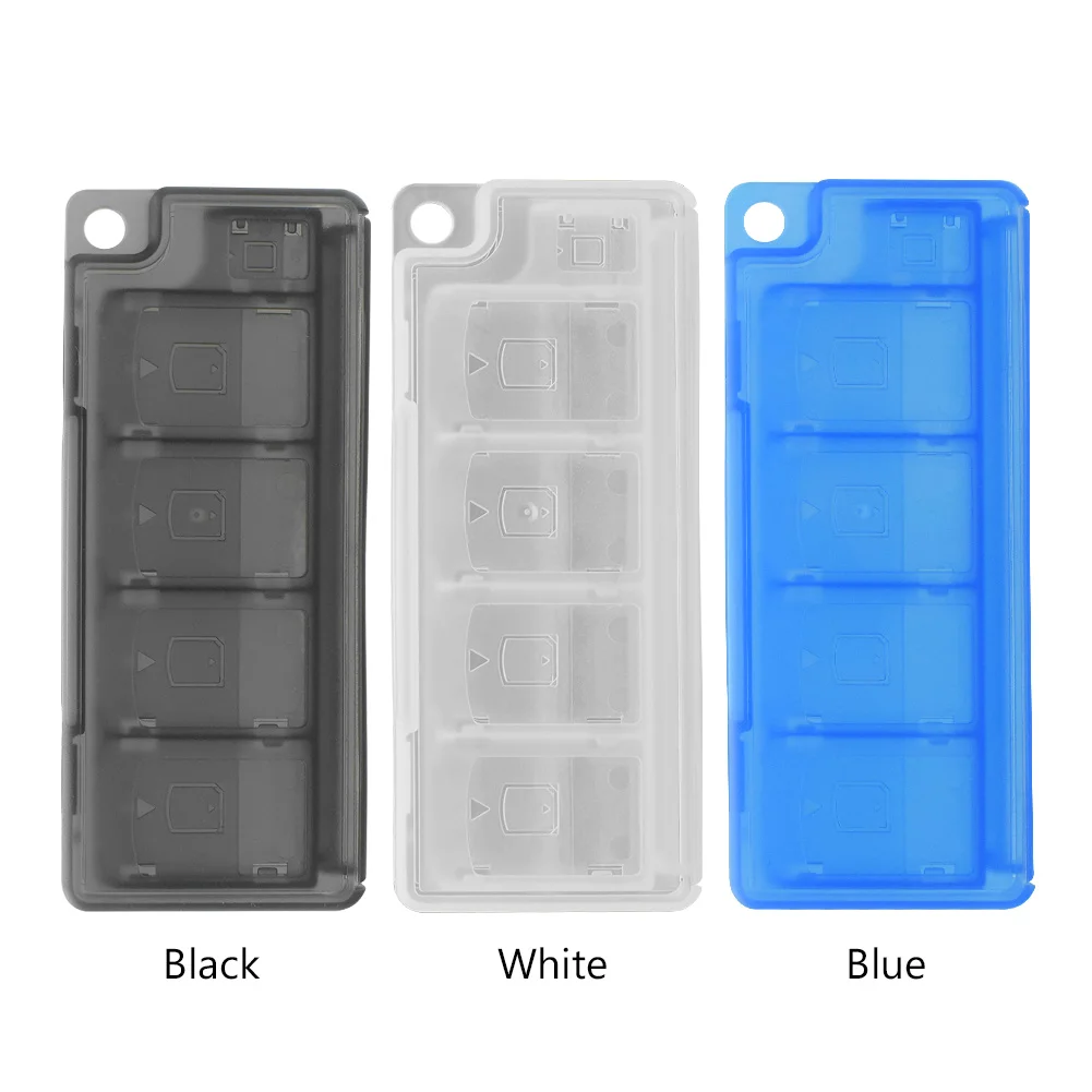 Портативный черный сине белые 10 в 1 8 игровые карты + 2 TF карт для хранения чехол