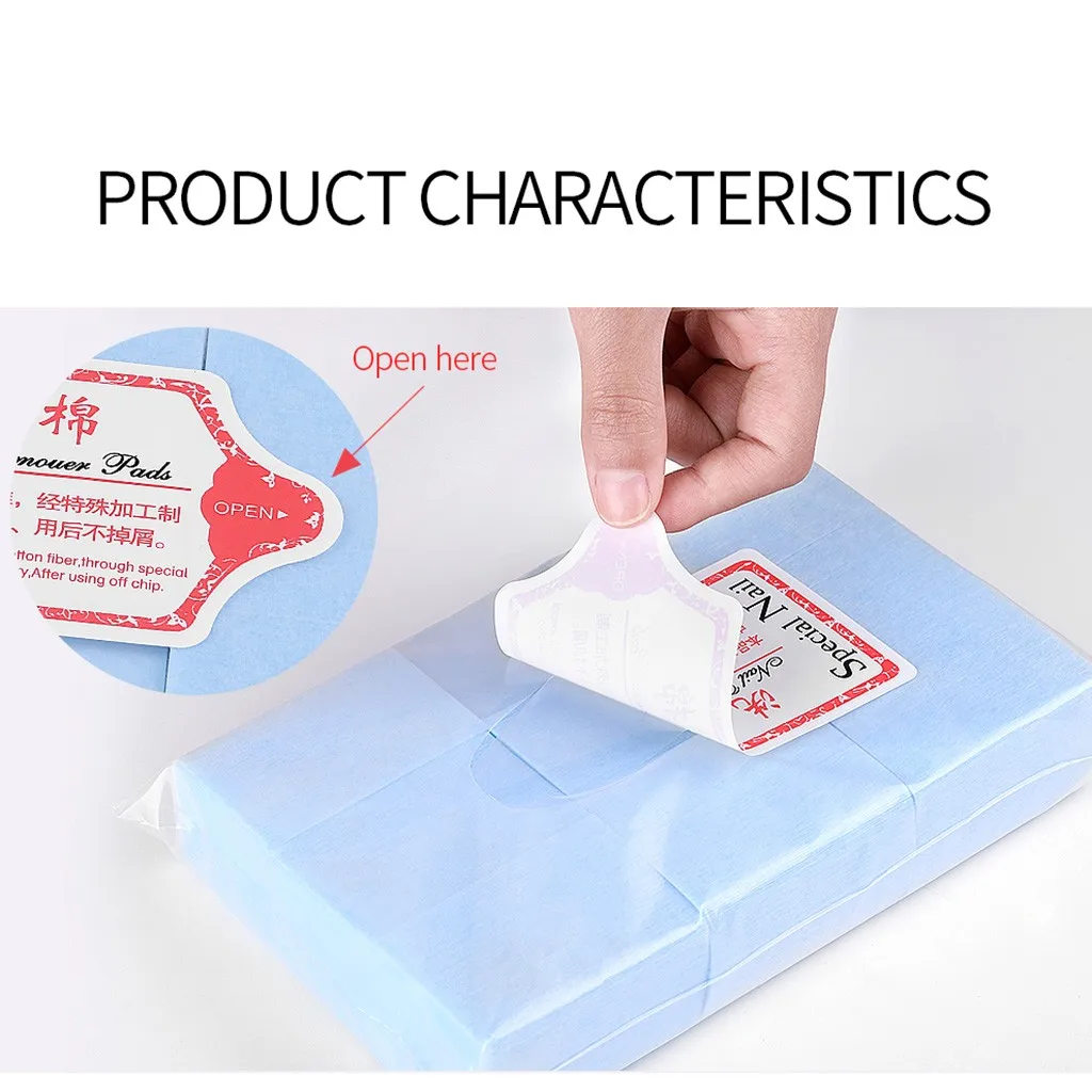 600 инструменты для ногтей средство удаления лака безворсовые салфетки