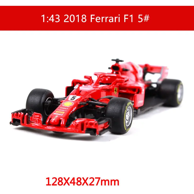 SF71.H-5 Бураго 1:43 красный BULL-RB12 сплав F1 модель автомобиля литье под давлением модель автомобиля моделирование автомобиля украшение коллекция подарочная игрушка - Цвет: SF71.H-5
