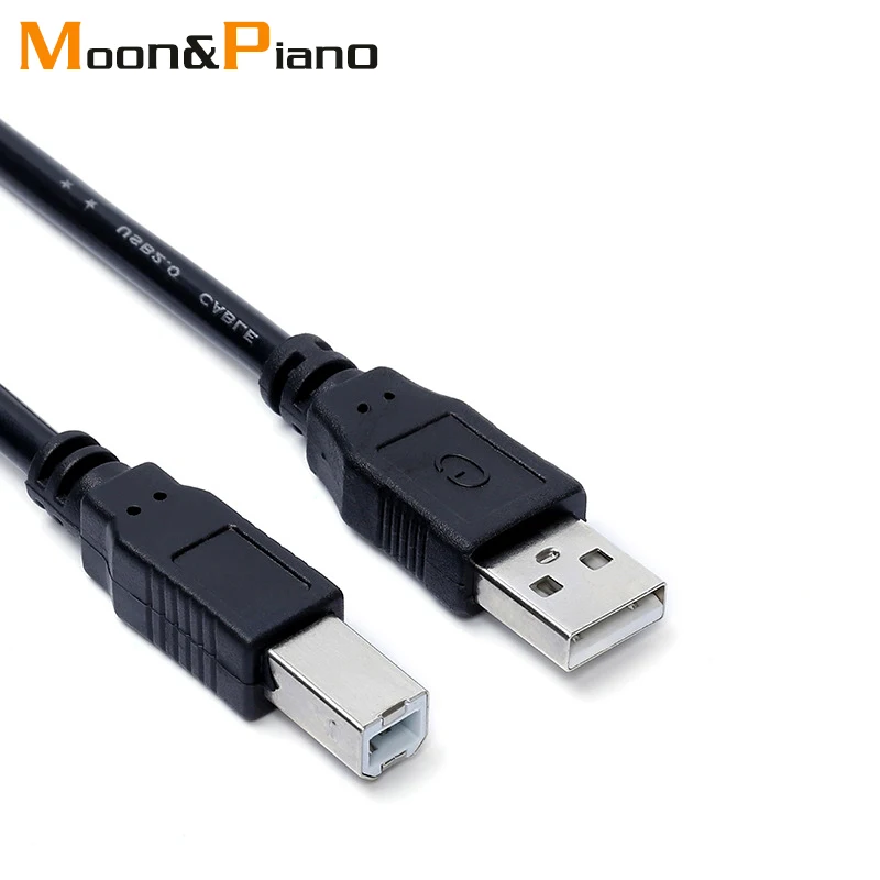 

Кабель для принтера USB 2,0, кабель для передачи данных типа А-В папа-Папа, 1,5 м, 3 м, 5 м, 10 м