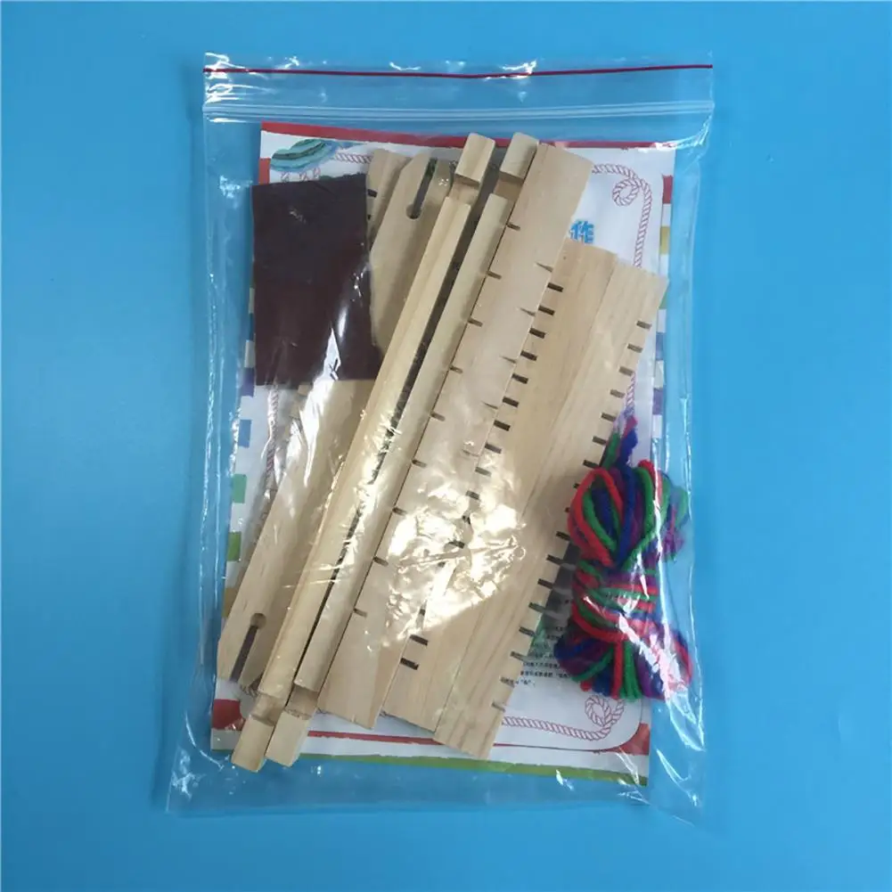 

DIY Wooden Weaving Machine Loom Handicraft Intellectual Development Kids Toy Montessori Board Games Antistress Toys for Children