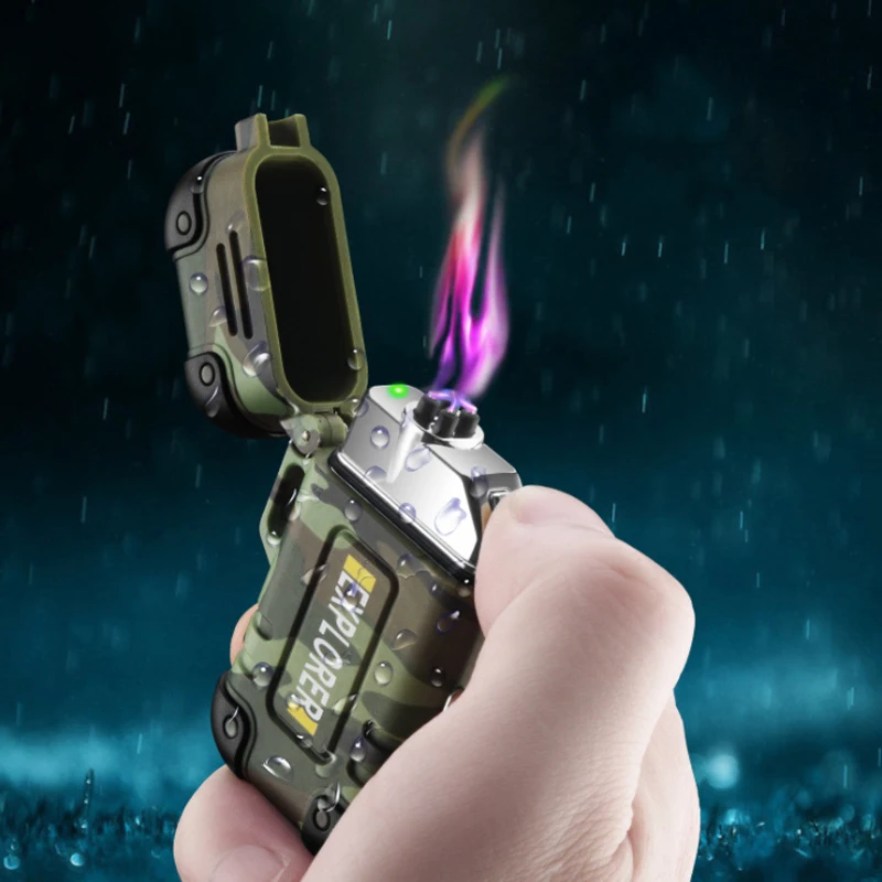 Электрическая зажигалка с гнездом USB Водонепроницаемая защита от падения