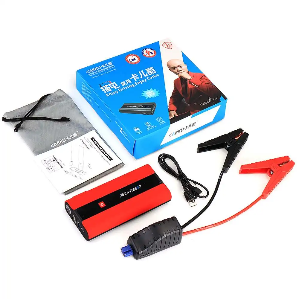 

CARKU X7 1000mAh 600A Upgraded Car Jump Starter Emergency Battery Booster Portable Power Bank LED FlashLight Car Booster