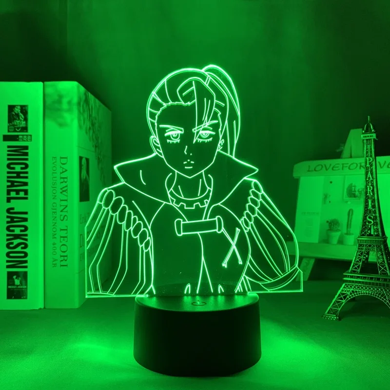 

Anime 3D Lamp The Seven Deadly Sins Jericho Led Night Light for Home Bedroom Decor Manga Nightlight