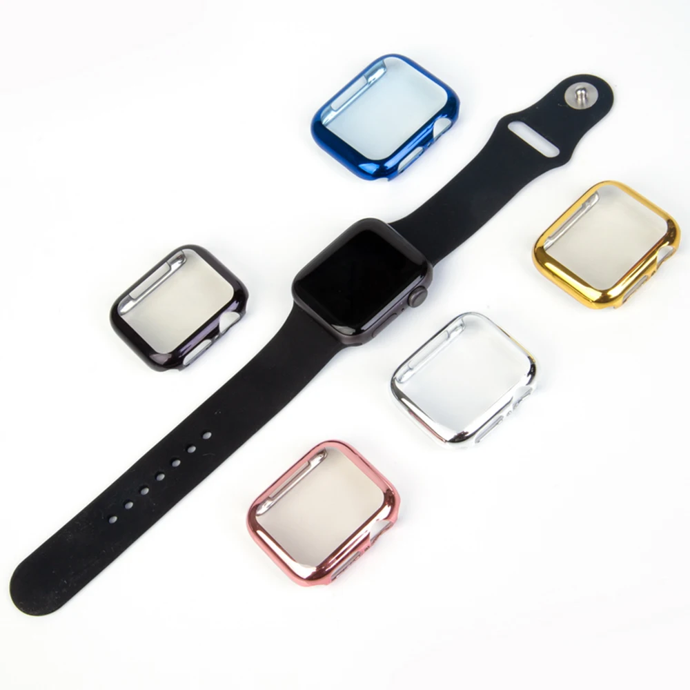 

Apple Watch Case 42mm/38mm/44mm/40mm Series PC 4/3/2/1 Color Plating Frame Protective Case