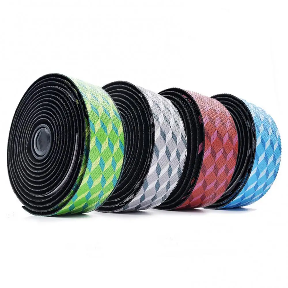 

2Pcs Road Bike Bicycle Handlebar Tape Cycling Handle Belt Wrap with Bar Plugs Bicycle Accessories Replacement Parts