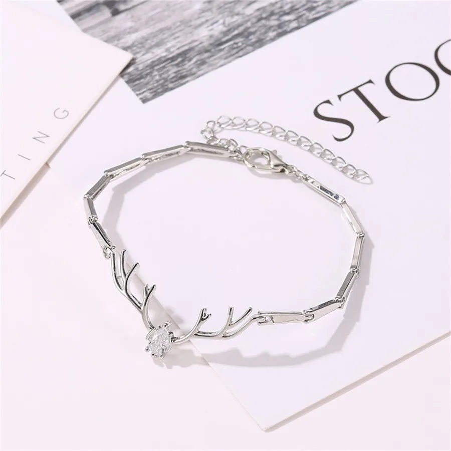 Роскошные женские туфли с циркониевым кристаллом манжеты браслет &quotрога&quot