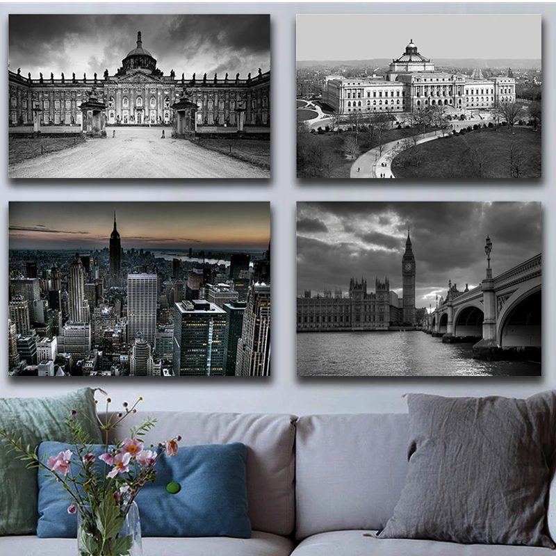 Картина на холсте с изображением Нью-Йорка | Дом и сад