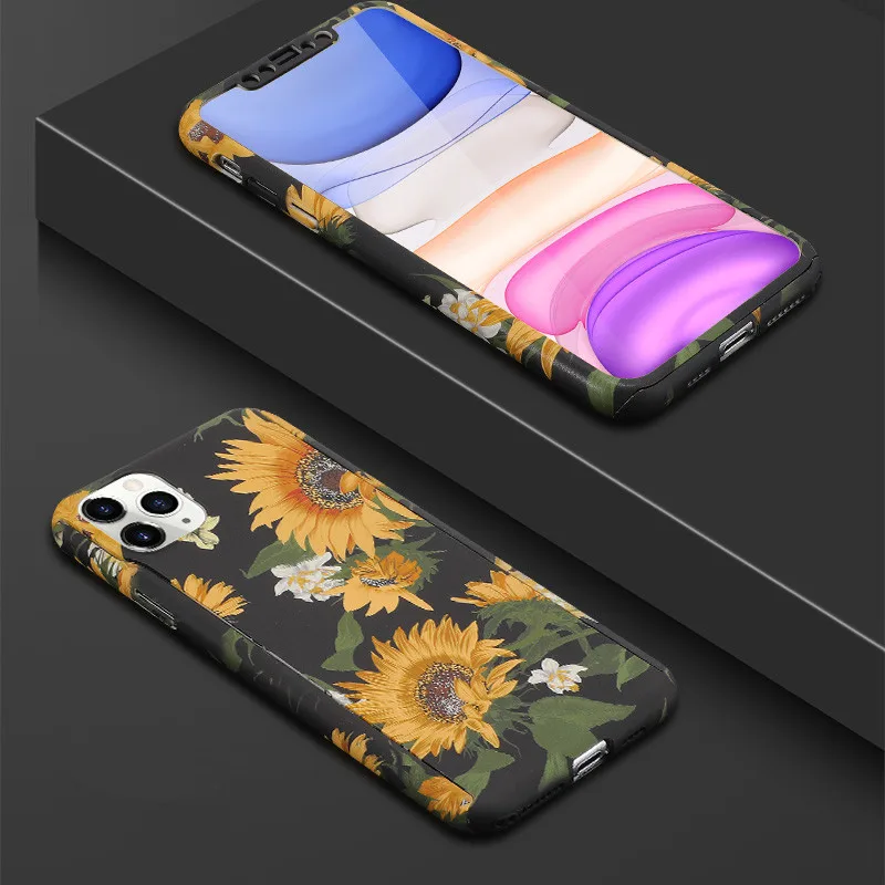 Модный чехол с полной защитой на 360 градусов для iPhone 6, 6 S, 7, 8 Plus, XS Max, XR, X, Твердый чехол из поликарбоната с изображением мультяшных животных слона - Цвет: Style 10
