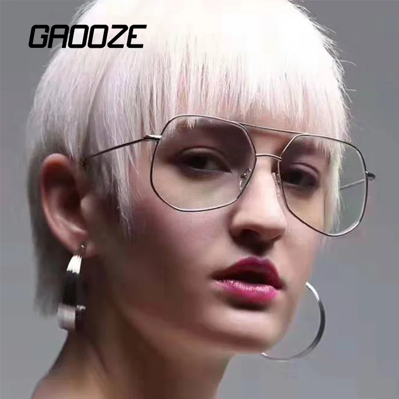 

GAOOZE женские солнцезащитные очки больших размеров, роскошные очки с большой оправой для путешествий, очки пилота Oculos Napszemuveg LXD277