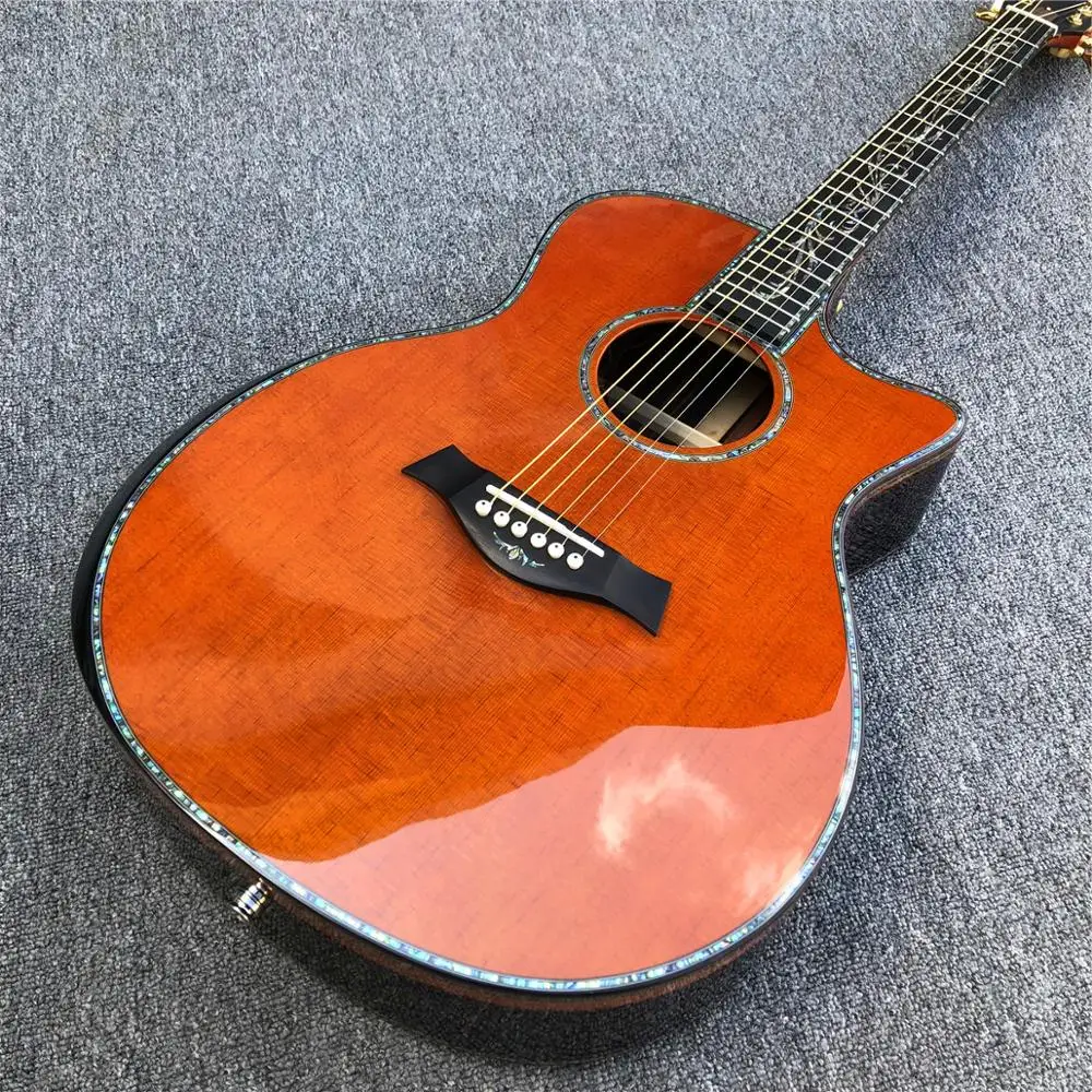 Заводская изготовленная на заказ Акустическая гитара Chaylor Cocobolo PS14 реальная
