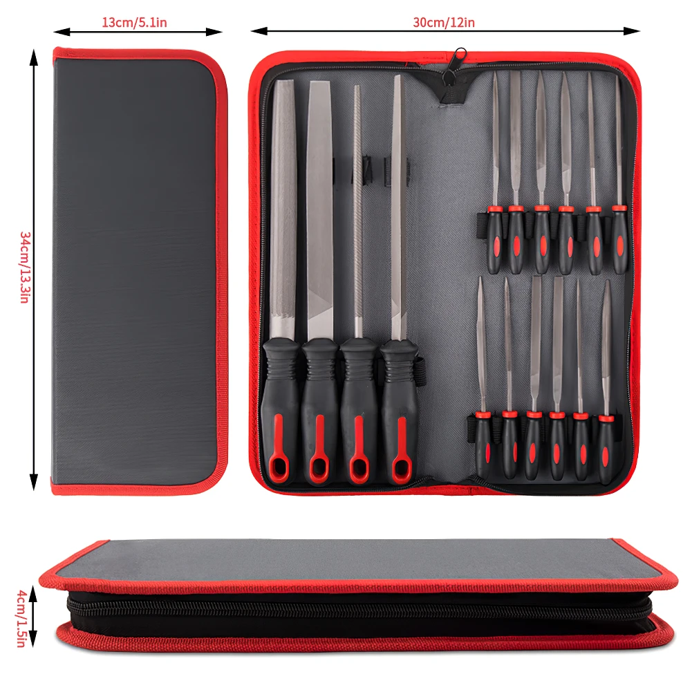 

New 16PCS Hand Needle File Tool Set Large Carbon-Steel Flat Fine Micro Needle Files for DIY Metal Wood Work Hand Tool Set Nice