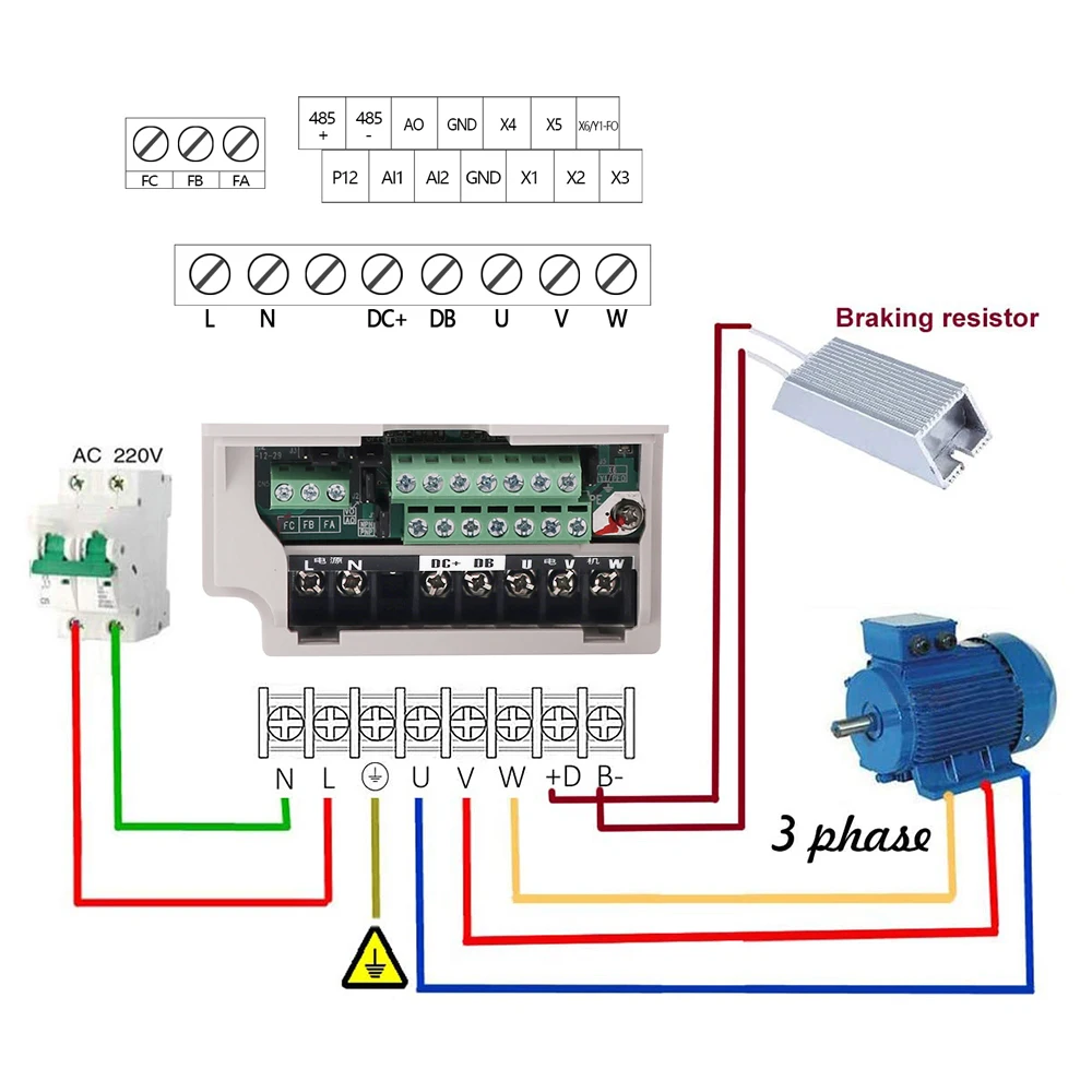 1.5kw/2.2kw VFD Inverter H100 Series 220V/380V Vector Variable Frequency Drive DC Converter For Spindle Motor Speed Control - купить по