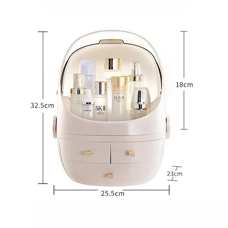 

Cosmetic Storage Box drawer Type Portable Transparent Desktop Skin Care Product Storage Dustproof