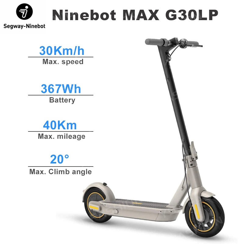 Оригинальный умный электрический скутер Ninebot MAX G30LP складной скейтборд с двойным