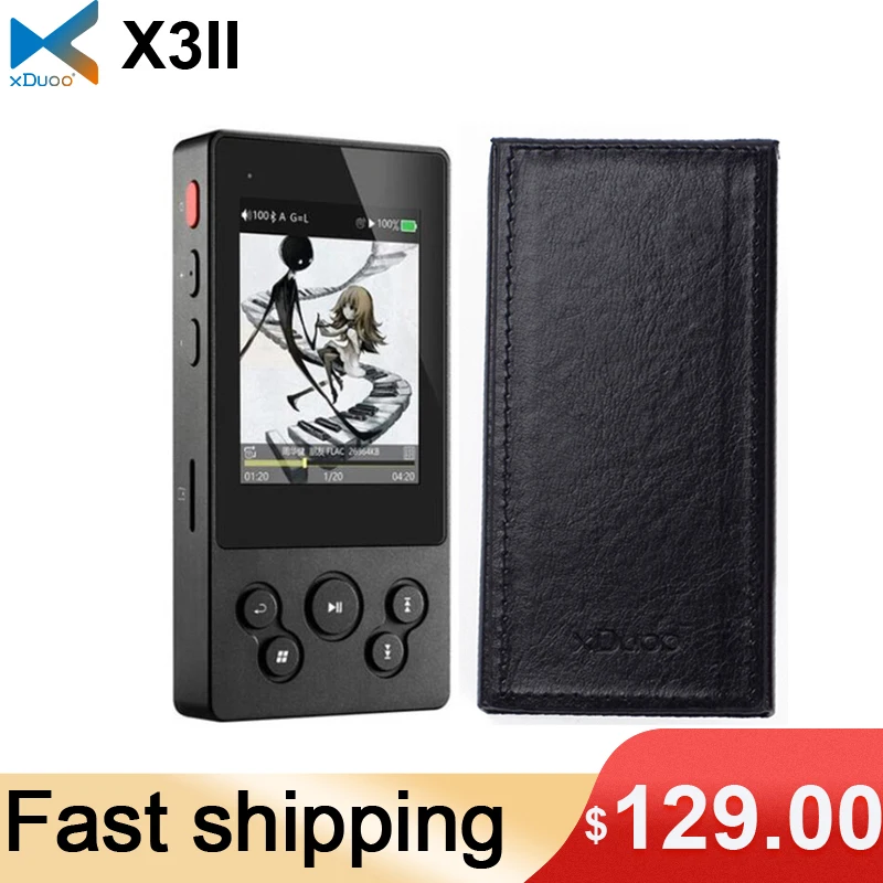XDUOO X3II X3 II с кожаным чехлом AK4490 bluetooth порт HD музыкальный плеер без потерь