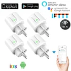 Смарт-розетка для Alexa, Google Home, 16 А, Wi-Fi, голосовое управление