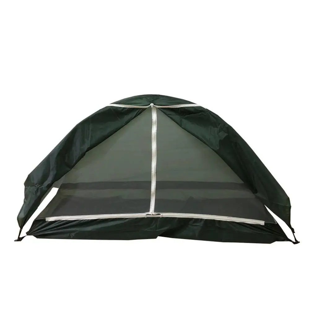 

Outdoor Oxford Cloth Camping Single Tent Waterproof Multifunctional Sunshade Tent Camping Bed Shade net gauze