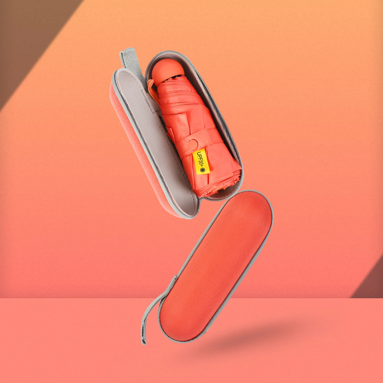 Складной суперсветильник ветрозащитный мини-зонт 2-в-1 водонепроницаемый зонтик