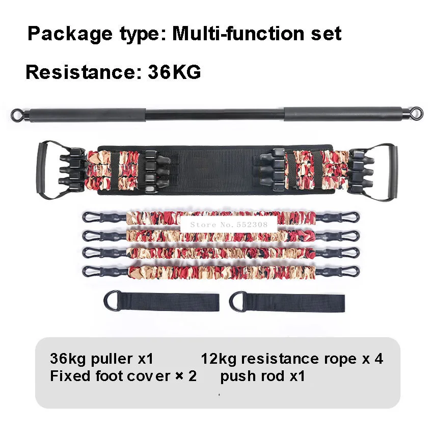 

Multifunction Resistance Pull Up Band Belt Arm Strength Fitness Equipment Flat Bench Strength Puller For Dumbbell Sport Fitness