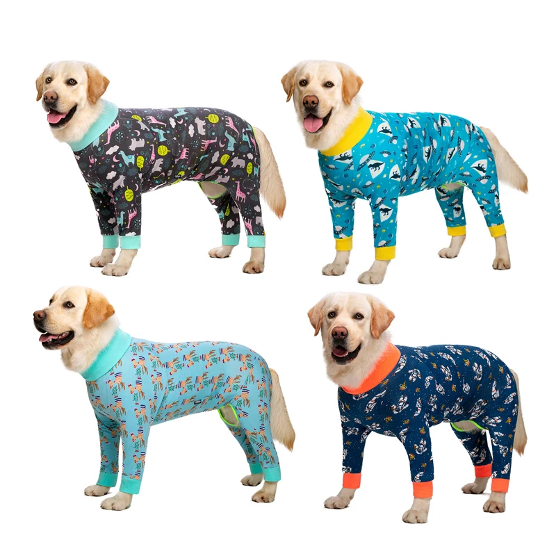 Эластичный комбинезон для собак из собачий пуловер чистого хлопка одежда