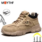 Кроссовки мужские со стальным носком, зимние защитные ботинки, нерушимая рабочая обувь, защитная обувь, 2021