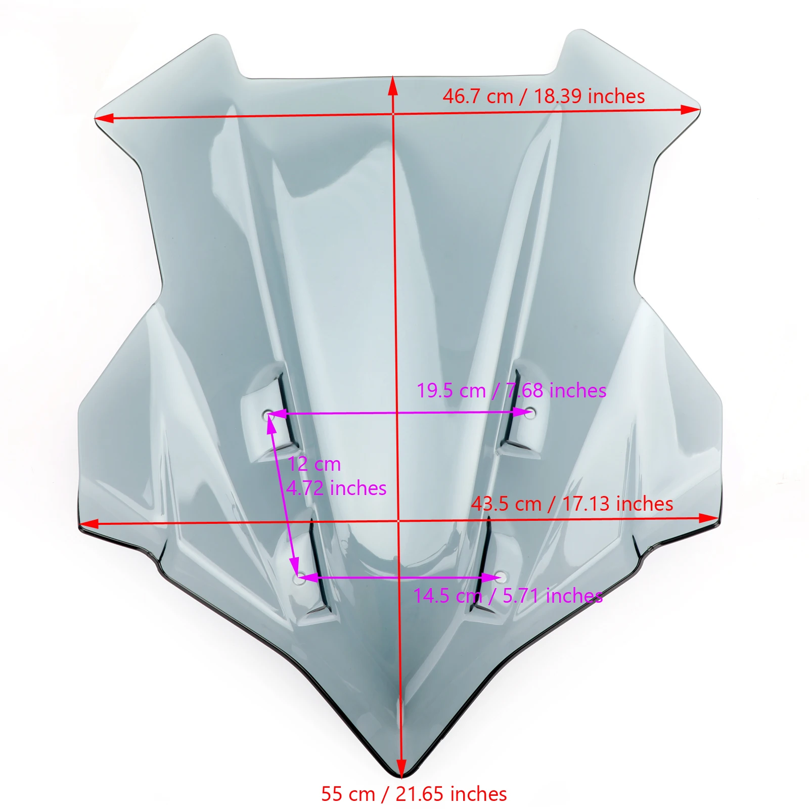 

Areyourshop For Yamaha MT-09 Tracer GT / Tracer 900 GT 2018-2019 2020 Windshield Windscreen Wind Shield Protector Motorcycle