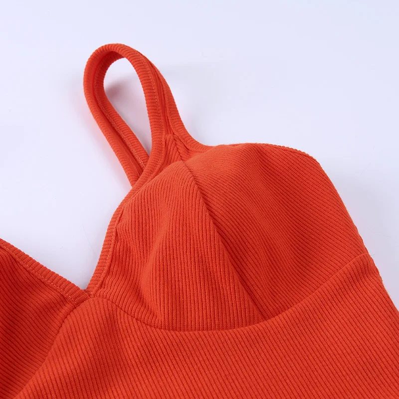 

Deep V-Neck Sleeveless Camisole 2021 Summer Slim Stretch Solid Backless Elgant Casual Streetwear Tops Harajuku Gothic Clothes