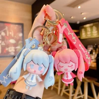 bandai lovely kawaii hatsune miku anime figure keychain pendant keybuckle hatsune miku anime figure models keychain gifts