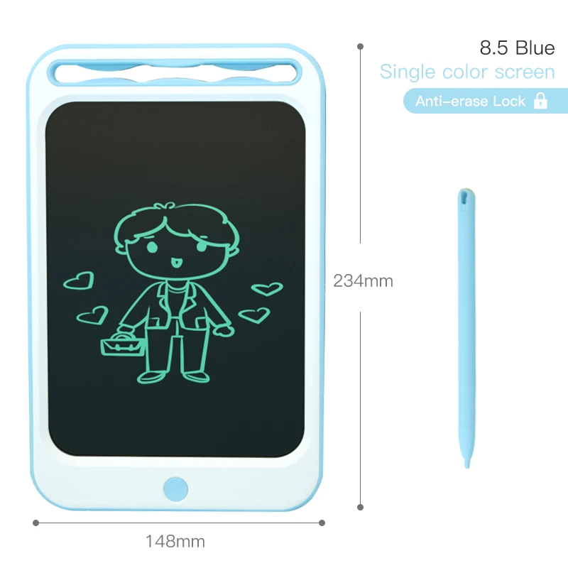 8.5 single blue Beiens игрушки для рисования 8,5/10 дюймов ЖК-доска для рисования ультра-тонкий планшет для письма электронный блокнот для рукописного ввода Красочная доска для экрана - Цвет: 8.5 single blue