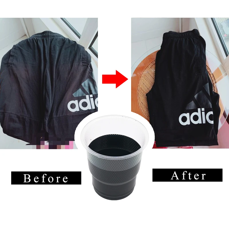 

10g Black Fabric Dye Powder Dye for Clothing Textile Cotton Nylon Jeans Dress Dyeing Clothing Renovation Acrylic Paint Pigment