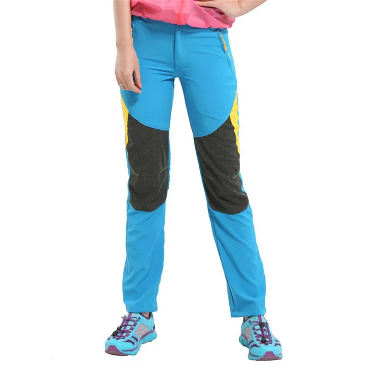 Women Sky Blue JACKSANQI мужские женские летние новые Стрейчевые быстросохнущие Спортивные Брюки Походные альпинистские треккинговые походные женские брюки RA252 - Цвет: Women Sky Blue