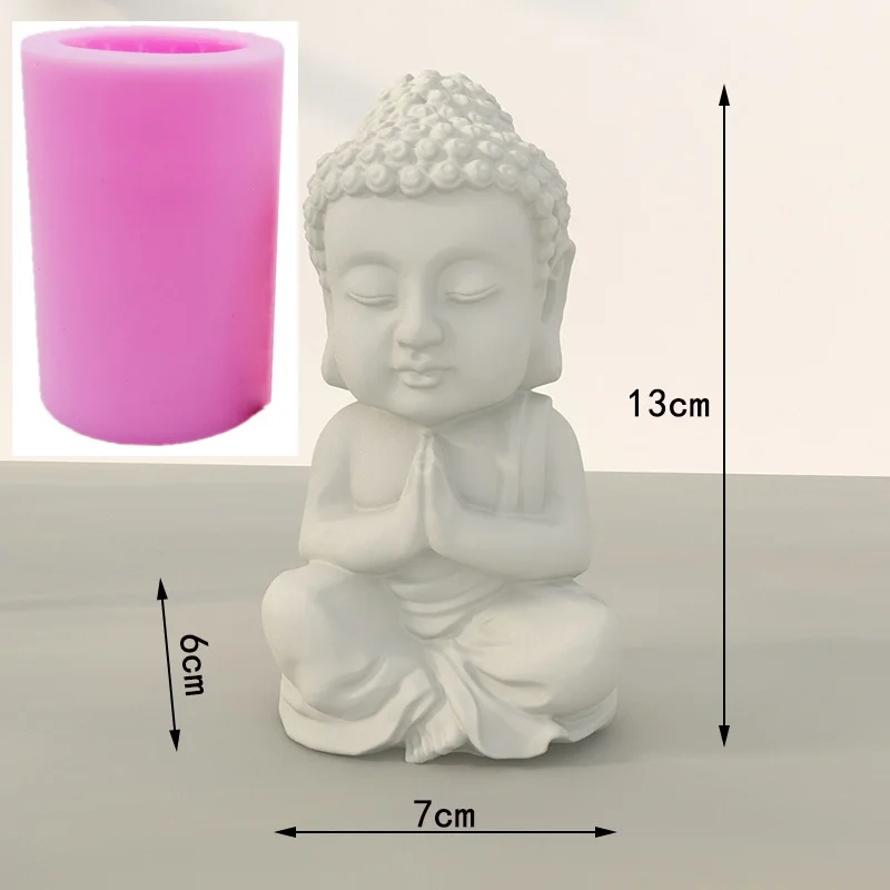 Скульптурная форма большого размера Sakyamuni 3D безфазная силиконовая Будды для
