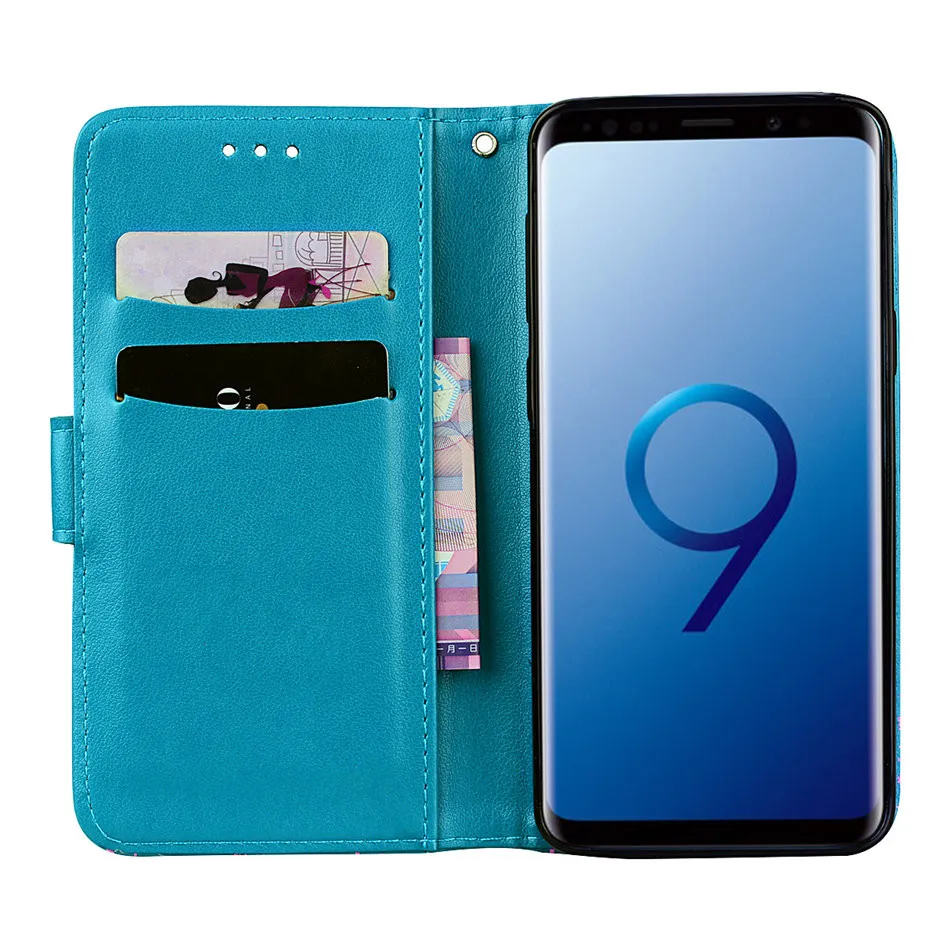 Роспись Флип кожаный чехол для samsung Galaxy A3 A5 A6 плюс A7 A8 A9 J2 Core J7 J8 J330 J530 прочные телефонные чехлы с P06F