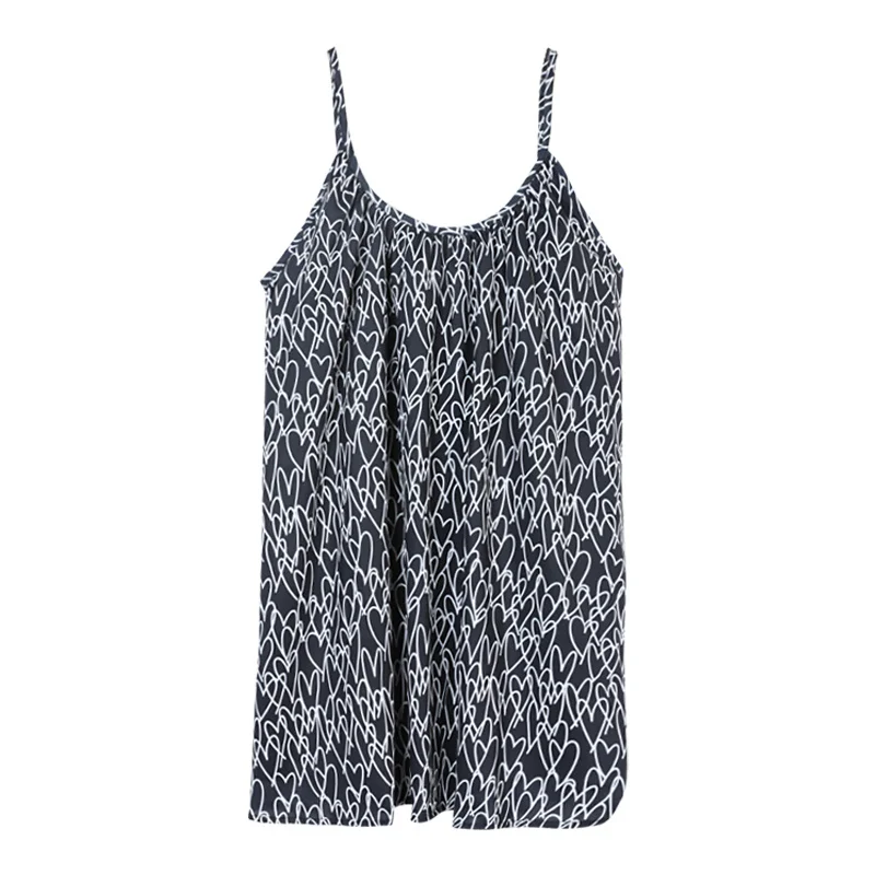 Design Sense Vest Of Love Printing Suspender Women Can Wear Out In Summer Casual And Thin Sleeveless Top |