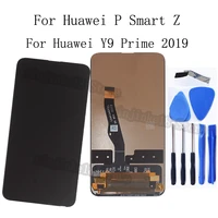 6 59 original for huawei y9 prime 2019 lcd display touch screen digitizer assembly replacement phone parts for huawei p smart z