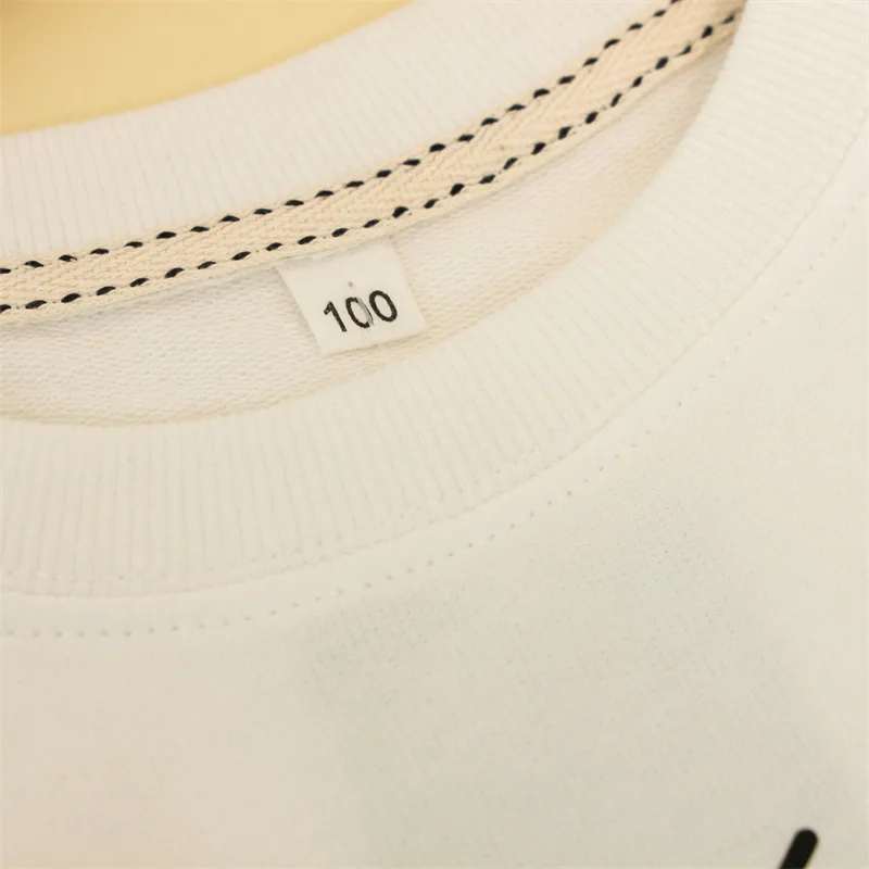 Sudadera informal con estampado de dibujos animados para ni&ntilde;os y ni&ntilde;as, ropa de algod&oacute;n de manga larga con cuello redondo, Tops de oto&ntilde;o-4