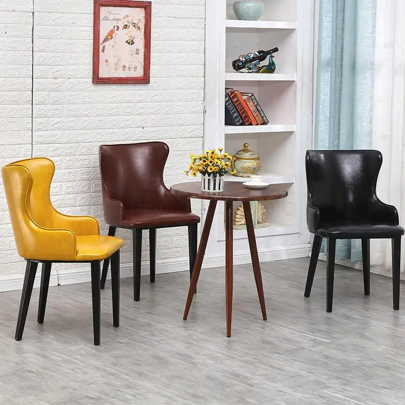 Nordic обеденные стулья бытовой обеденный стол Чай для магазинов Ins чистый красный