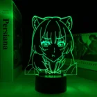 Светодиодные лампы в стиле аниме для украшения комнаты, ночники с изменением цвета RGB, подарок, лампа для манги, 3D Raphtalia The Rising of The Shield Raphtalia