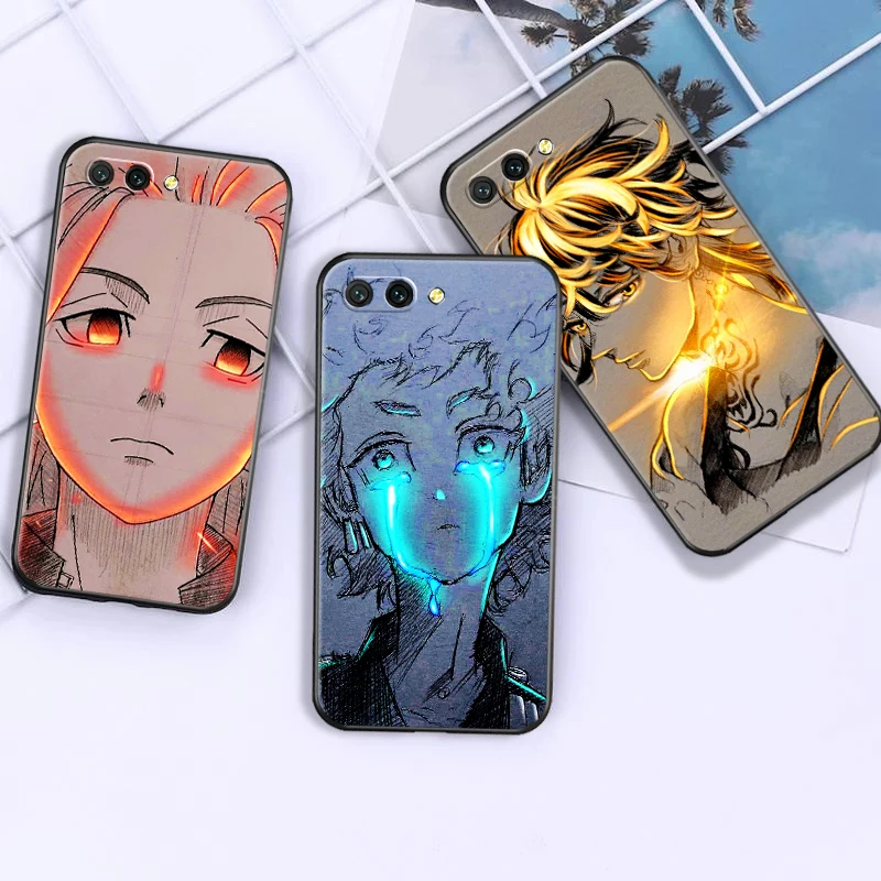 

Japanese Anime Tokyo Revengers Phone Case For Huawei Honor 7X 8X 8C 9 V9 9X 10 V10 V20 20i 30 Lite 50 TPU Fashion Black Cover