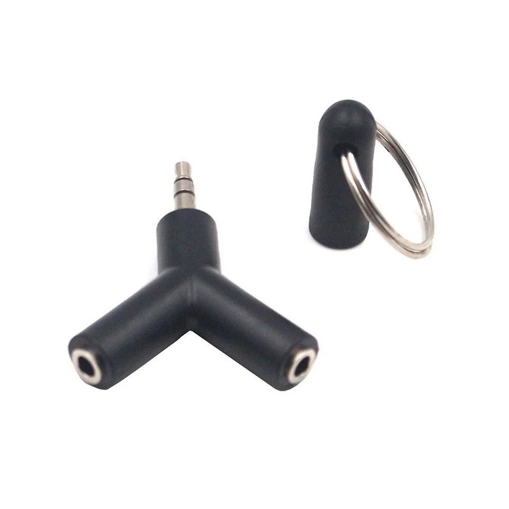 3.5mm Jack Mini Y Shape Male to 2 Female M/F  Two-way Headphones Splitter Double Jack Audio Headset Connector Adapter