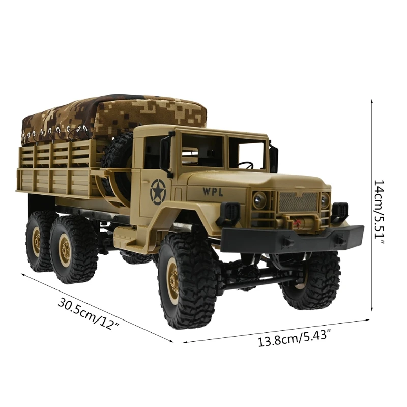 

Model Off-road Vehicle Remote Control Car Six-wheel Drift Car Army Truck Party Favors for Kids Gift