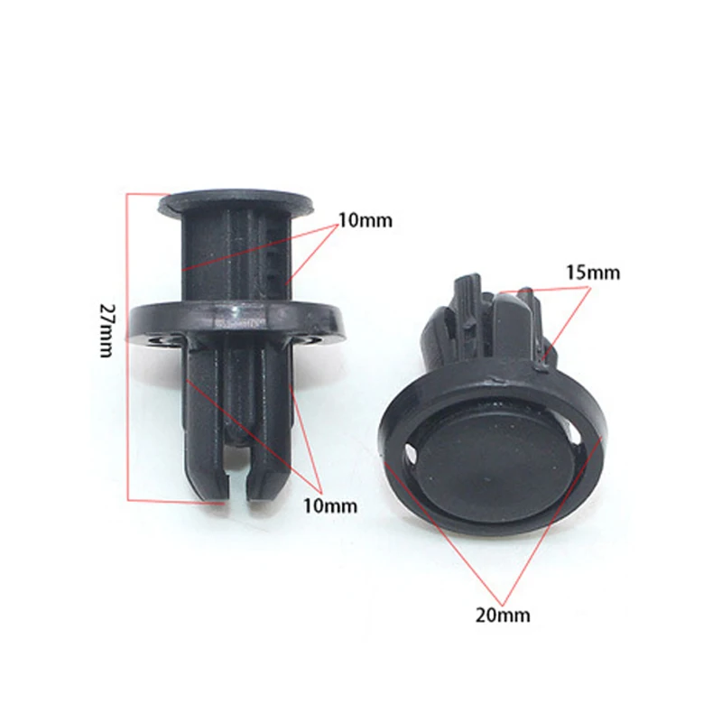 

10mm Front Rear Bumper Hood Fender Splash Guard Retaining Clip For Nissan Mitsubishi Honda Toyota Push-Type Fastener Rivet 30Pcs