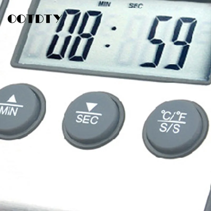 

Digital Kitchen Thermometer LCD Display Long Probe for Grill Oven Food Meat Cooking Alarm Timer Measuring Tools