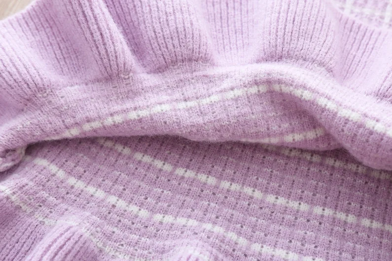 Вязаное платье-свитер для маленьких девочек пуловер детская теплая одежда