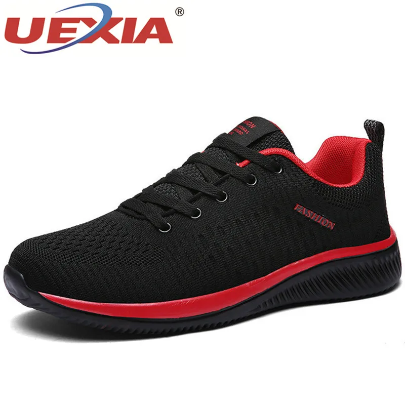 

UEXIA Fashion Mesh Men Casual Shoes Lac-up Lightweight Outdoor Comfortable Breathable Walking Sneakers Tenis Feminino Zapatos