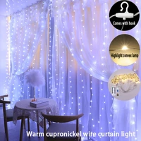 led lamps rgb floor lamp curtain garland lighting effect usb holiday light christmas decor for home new year strobe night lights