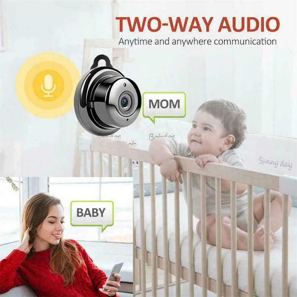 

SecuPlus+1080P Wireless Mini WiFi Camera Home Security Camera IP CCTV Surveillance IR Night Vision Motion Detect Baby Monitor
