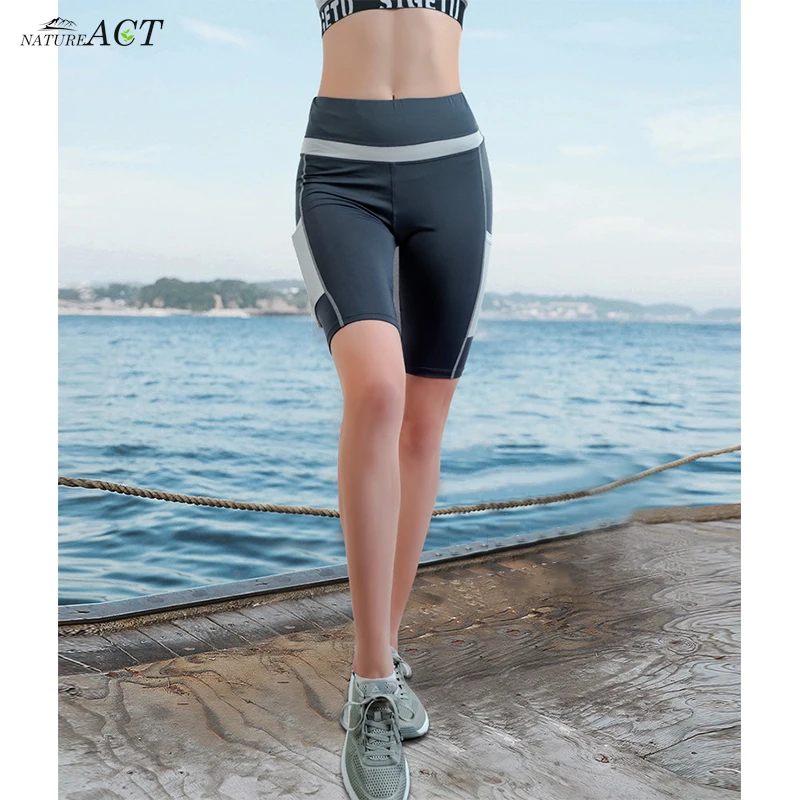 Для женщин боковой карман тренировки шорты для йоги бега на велосипеде